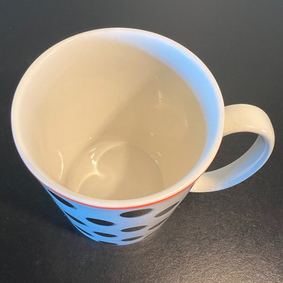 kate spade New York THINGS WE LOVE Black Polka Dot White Porcelain.Mug by Lenox - Picture 5 of 8